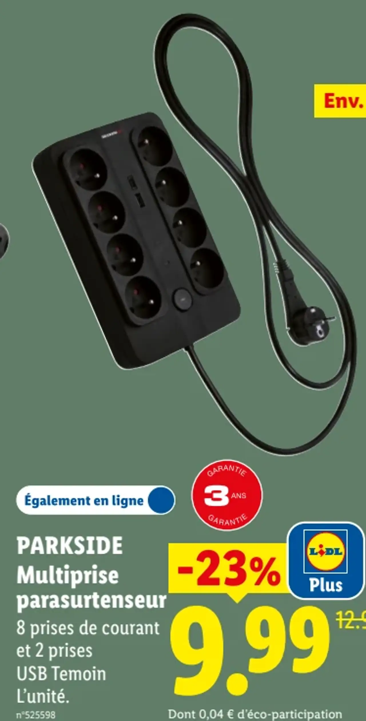 PARKSIDE Multiprise parasurtenseur