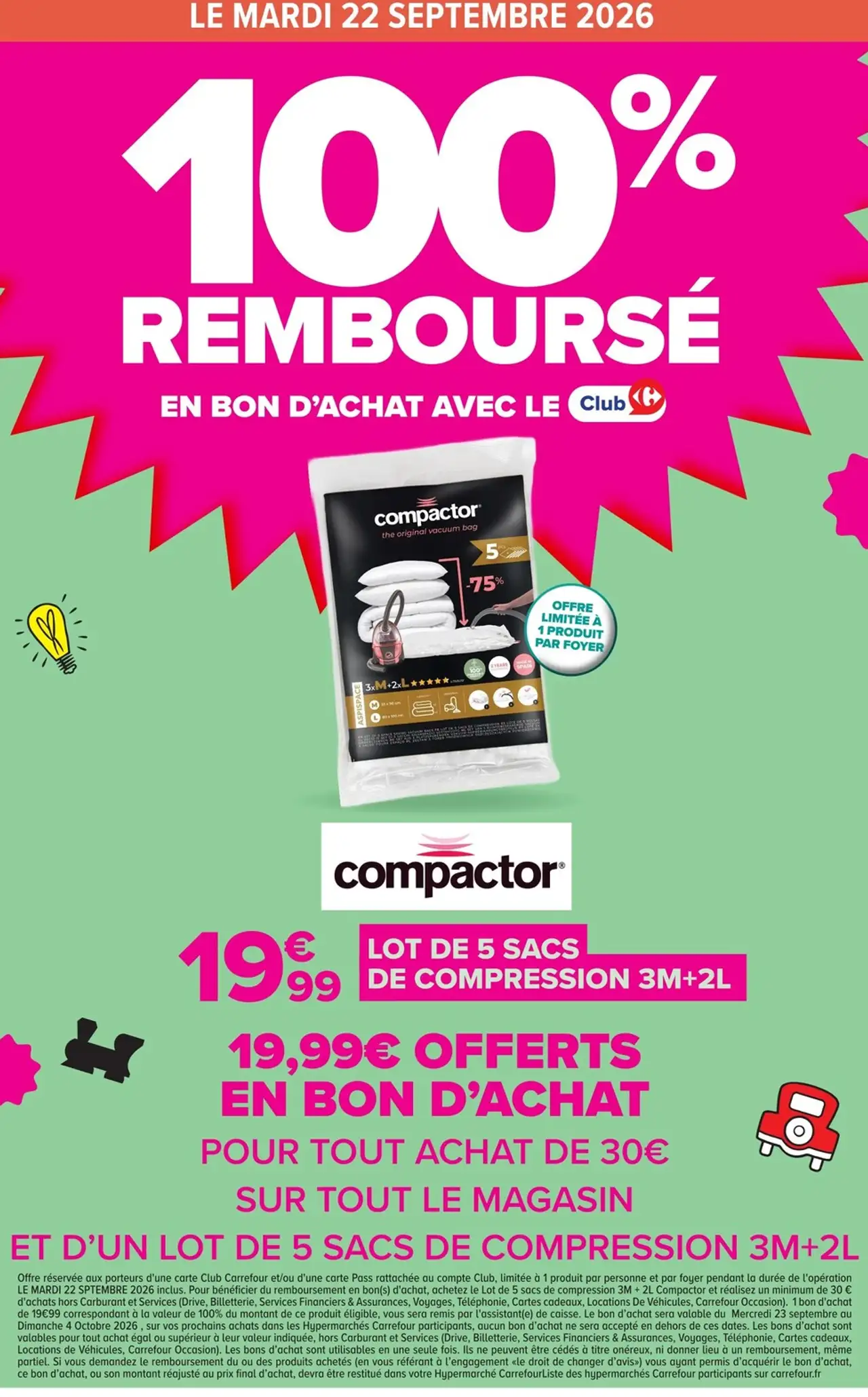 Compactor Lot de 5 sacs de compression 3M+2L