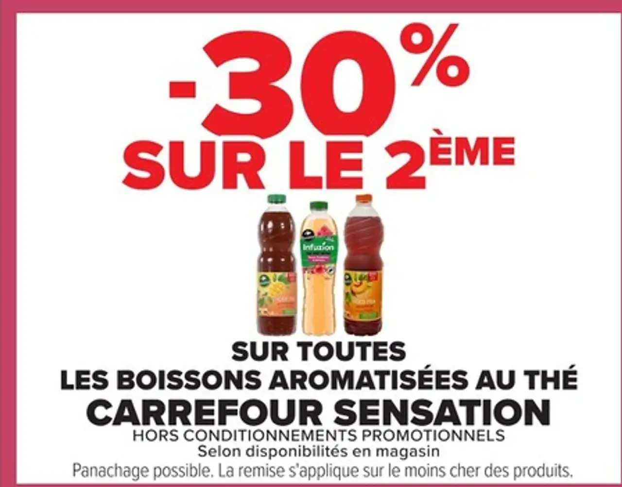 Boissons aromatisées au thé Carrefour Sensation