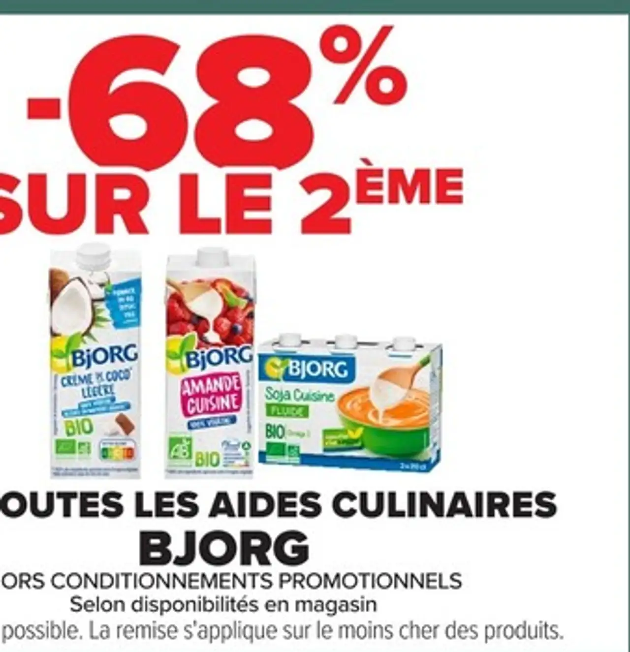 Aides culinaires Bjorg