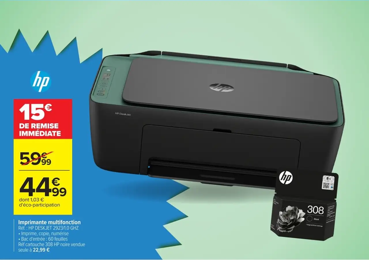Imprimante multifonction HP DESKJET 2923/1.0 GHZ