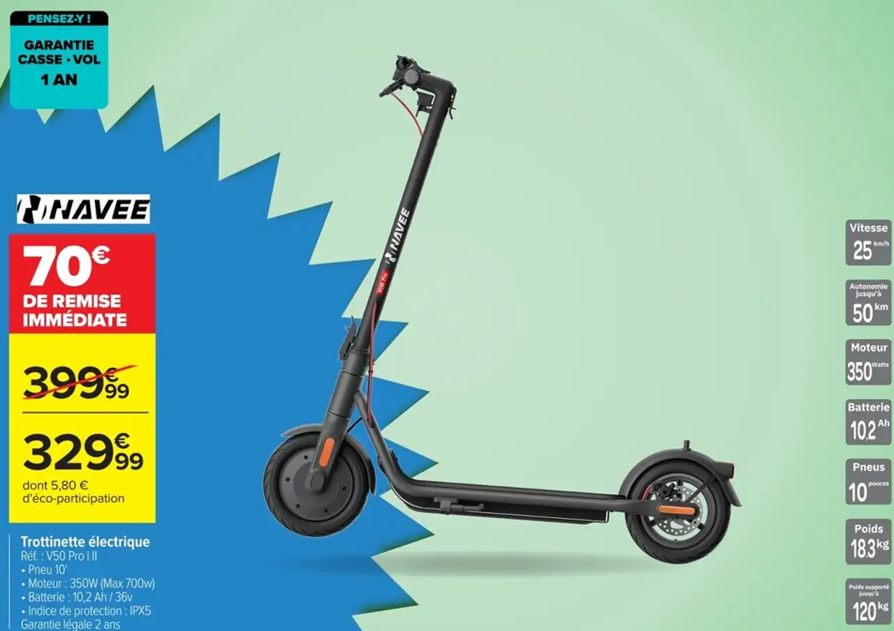 NAVEE Trottinette électrique V50 Pro i II