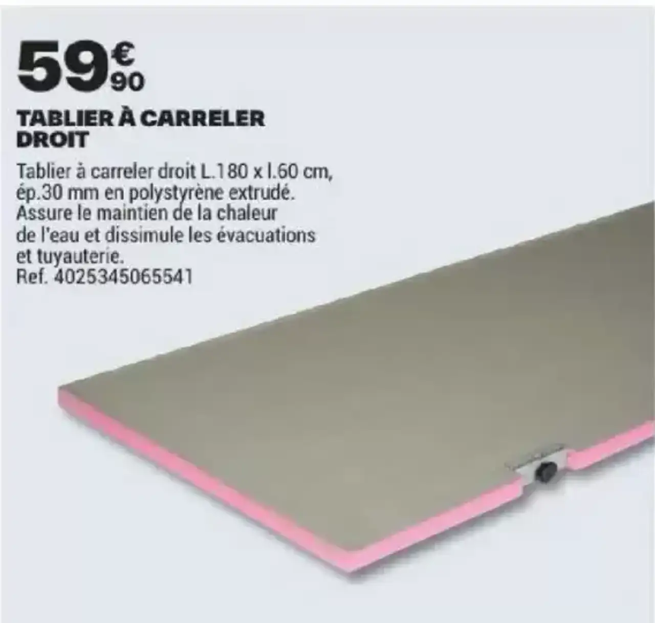 Qboard Tablier à carreler droit