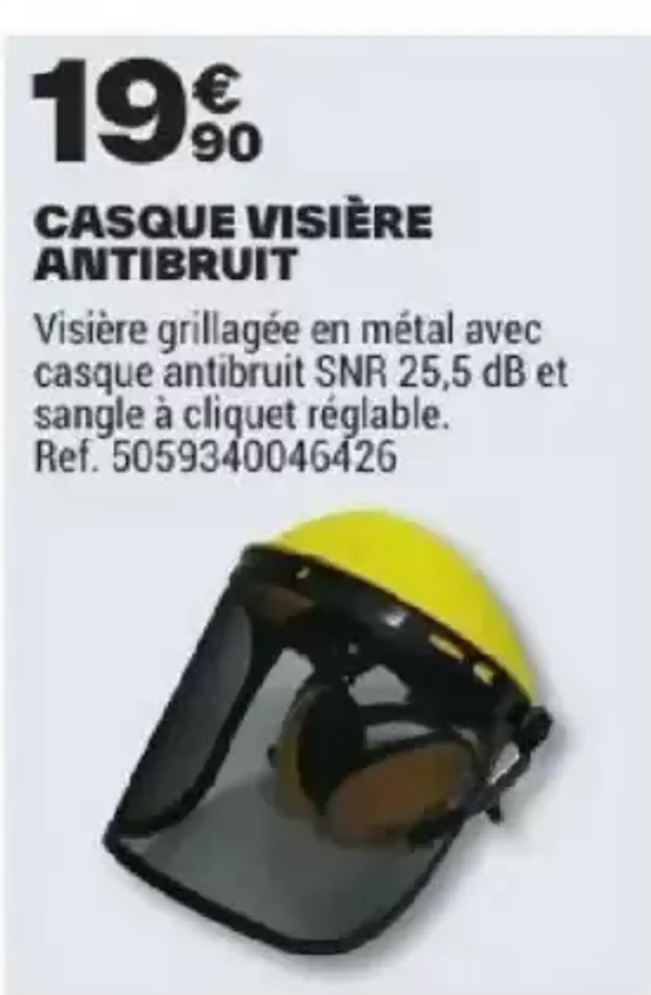 Casque visière antibruit Site