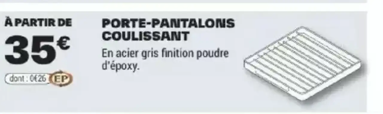 Porte-pantalons coulissant Cooke & Lewis