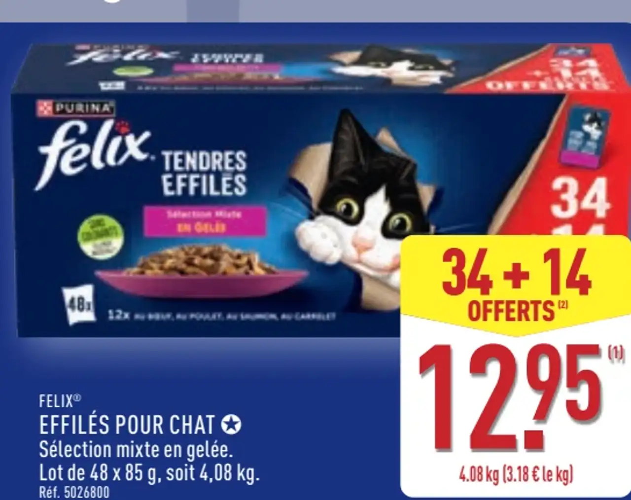 Felix Effilés pour chat Sélection mixte en gelée