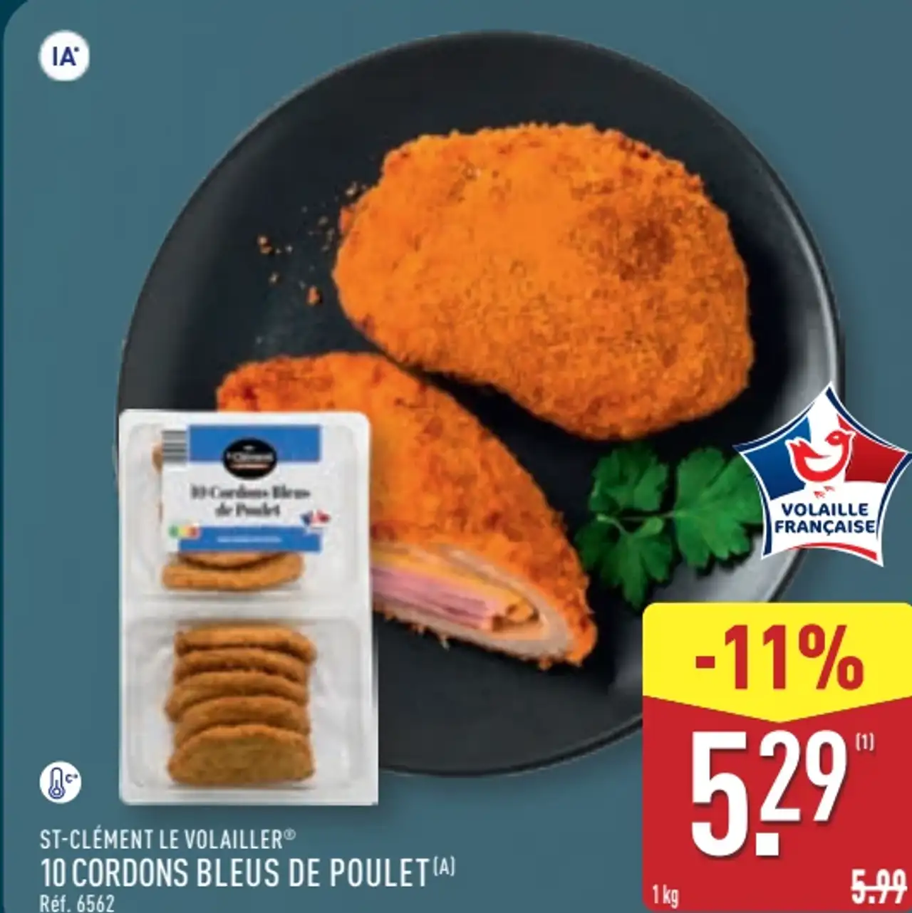 ST-CLÉMENT LE VOLAILLER 10 CORDONS BLEUS DE POULET
