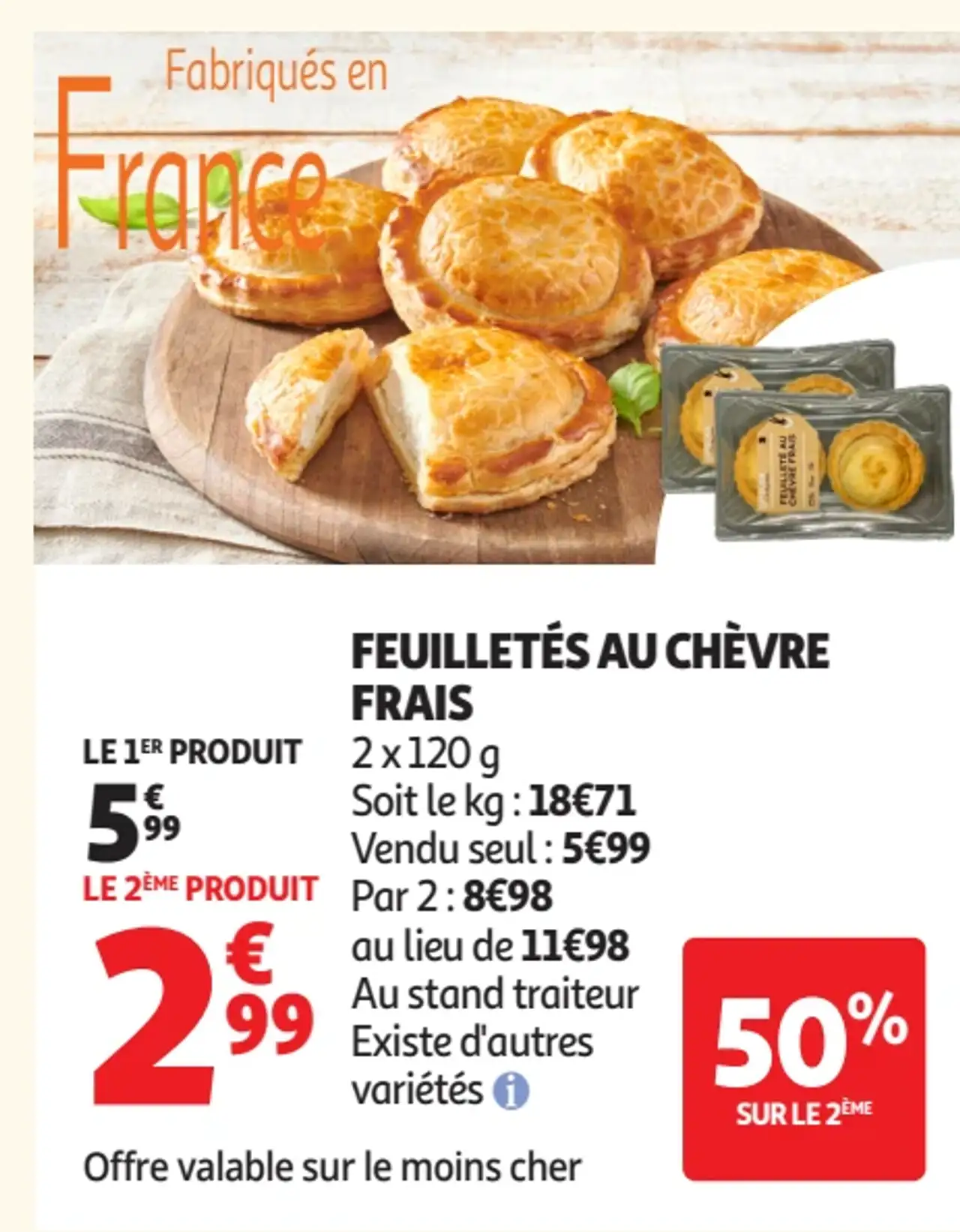 Feuilletés au chèvre frais