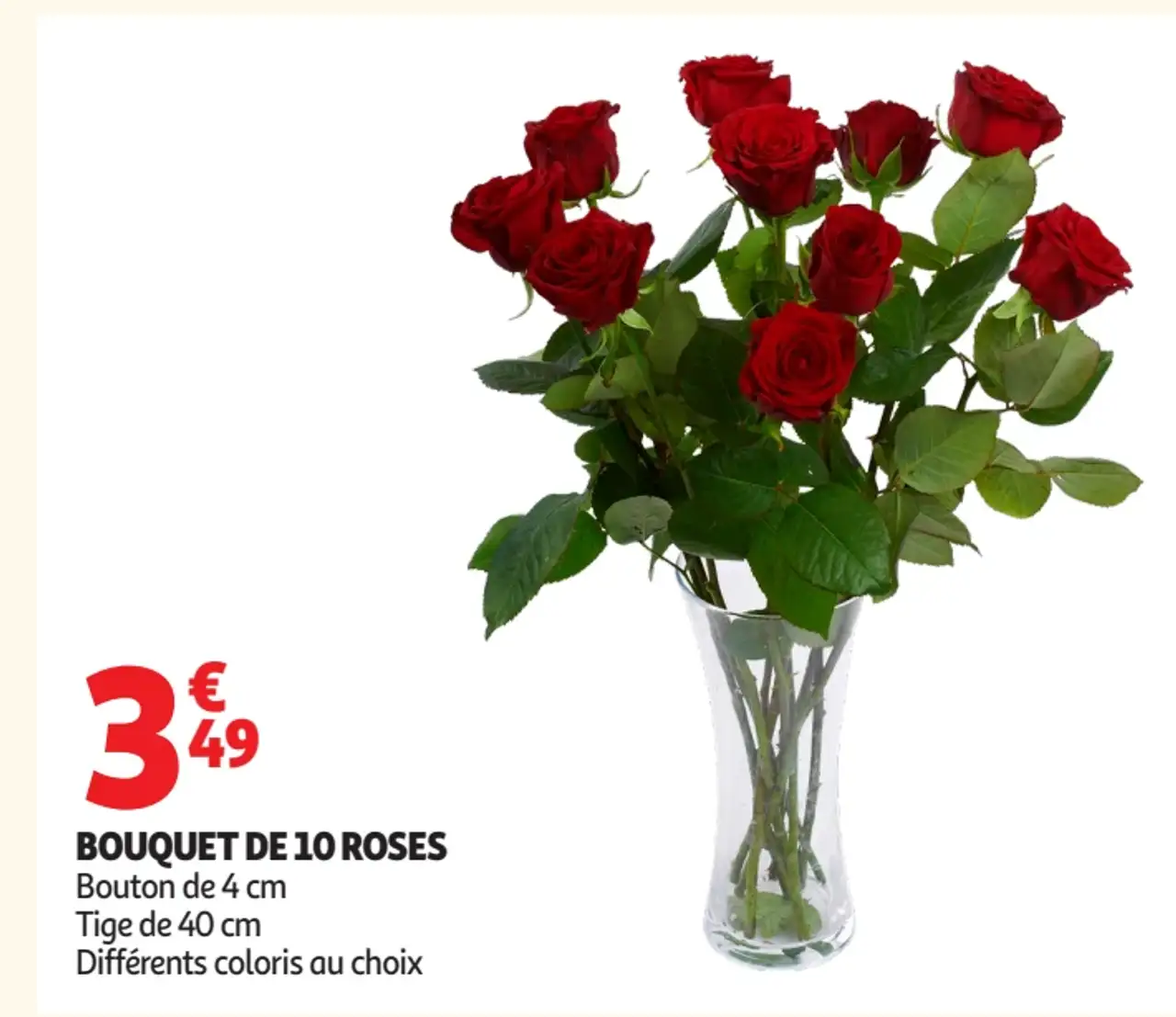Bouquet de 10 roses