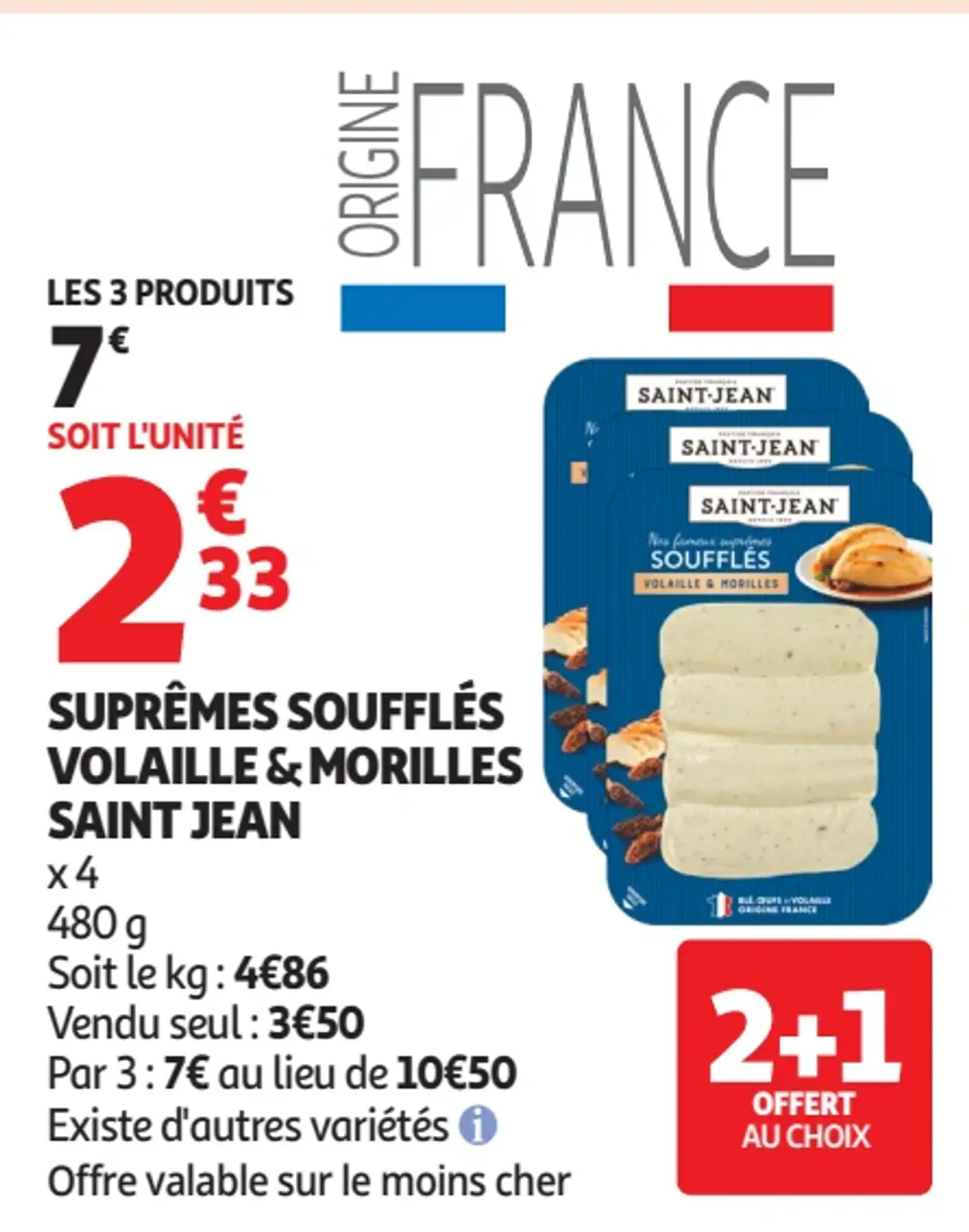 Suprêmes Soufflés Volaille & Morilles Saint Jean