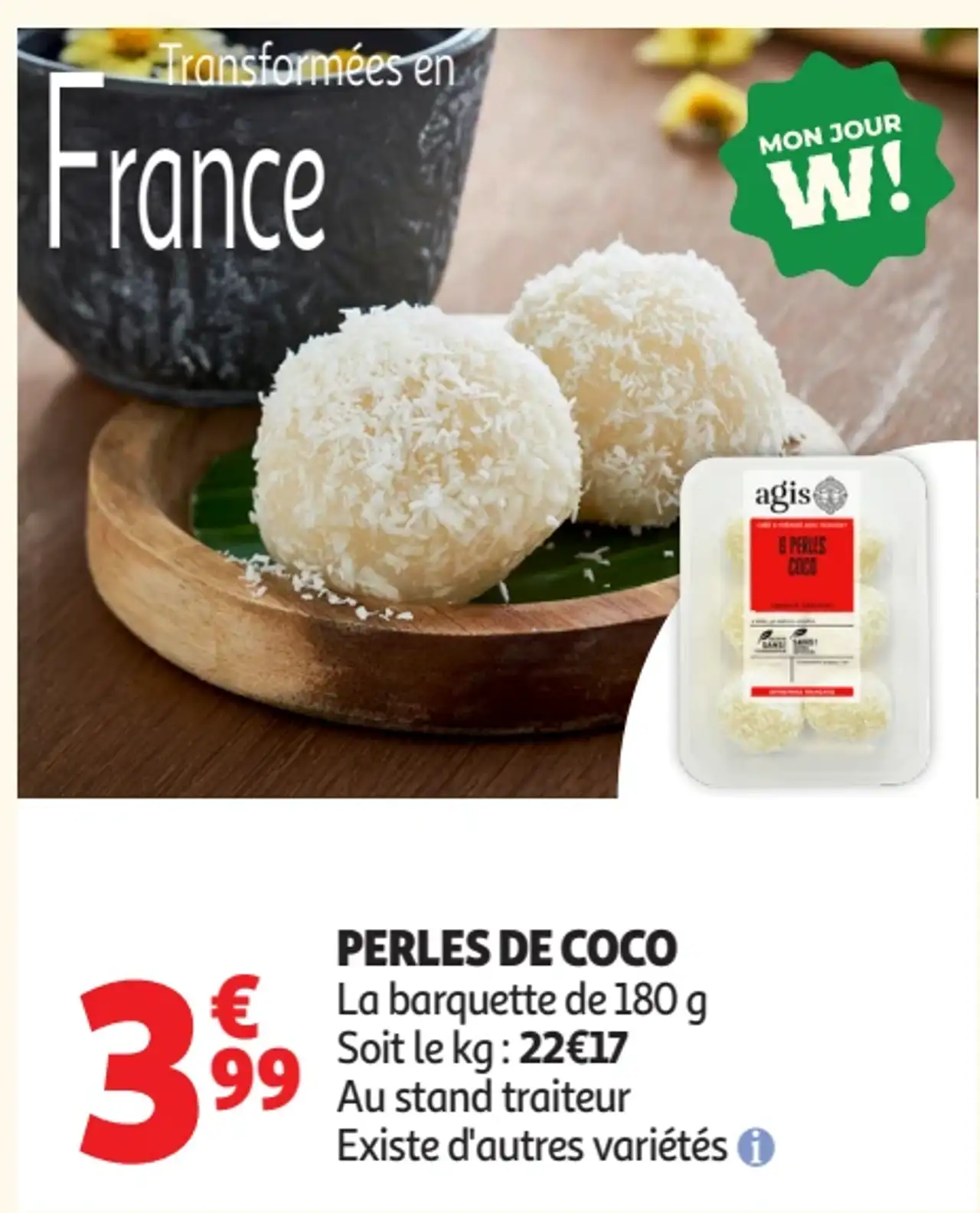 Perles de coco Agis
