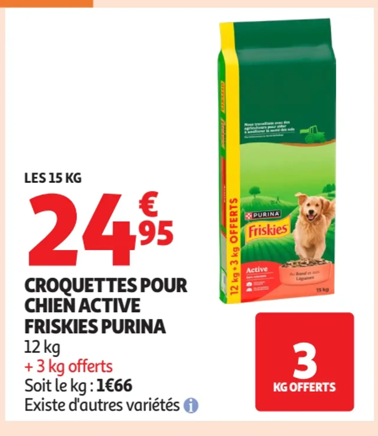 Croquettes pour chien active Friskies Purina