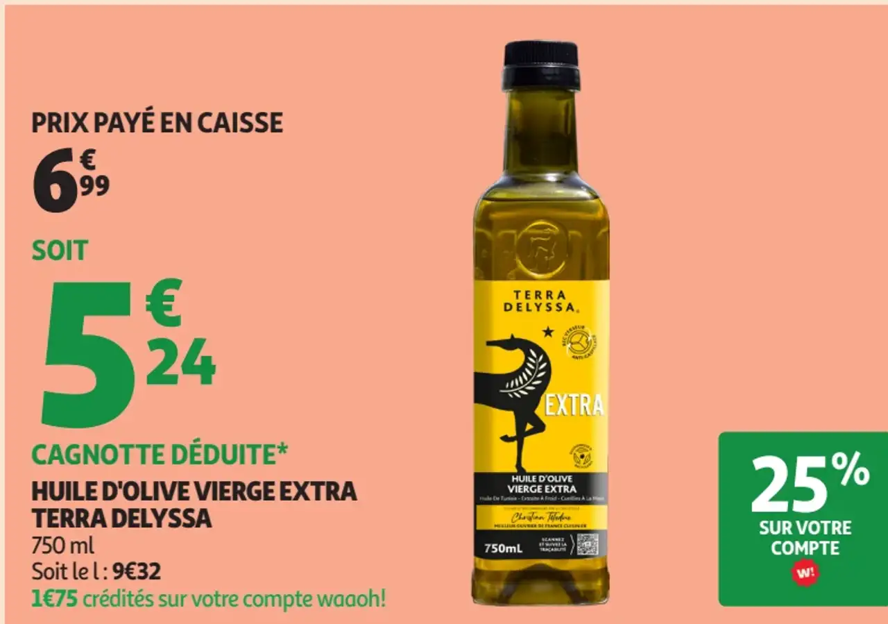 Huile d'olive vierge extra Terra Delyssa
