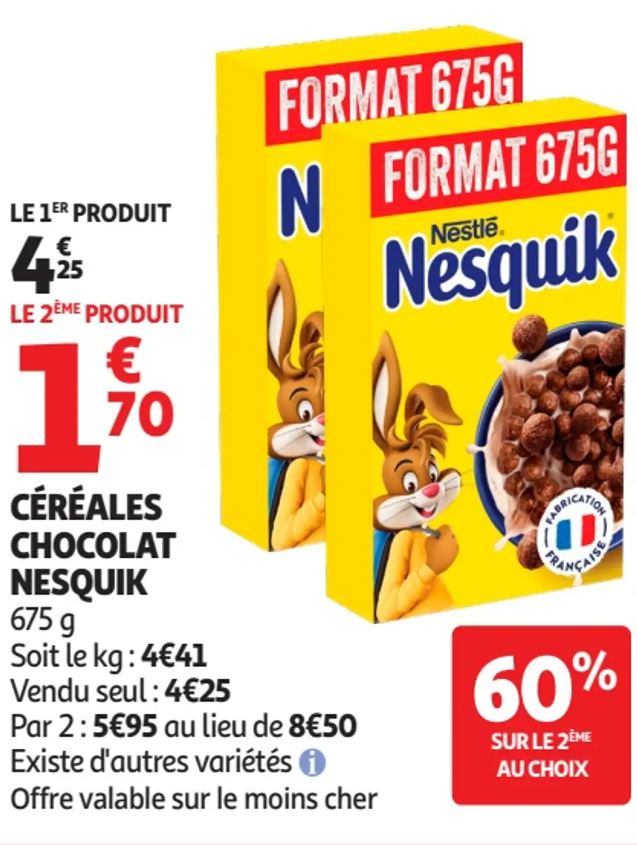 Céréales Chocolat Nesquik 675g