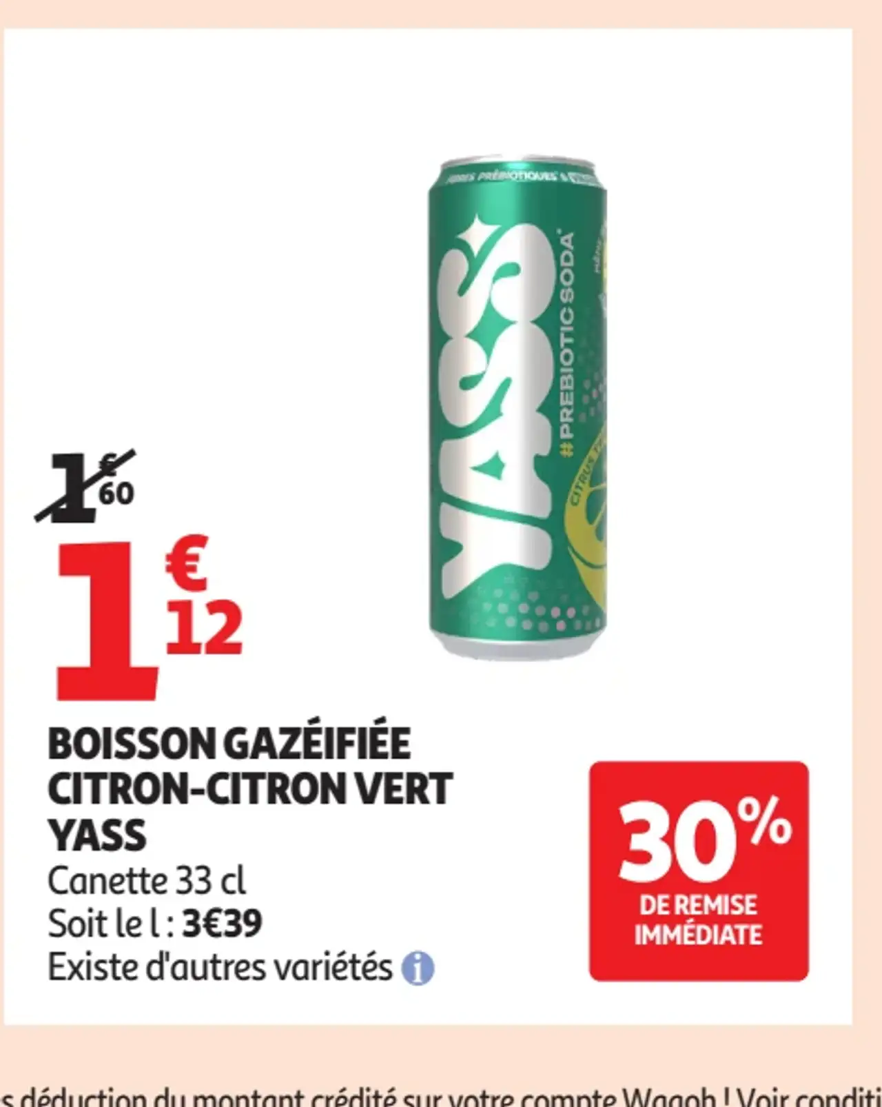 Boisson Gazéifiée Citron-Citron Vert Yass