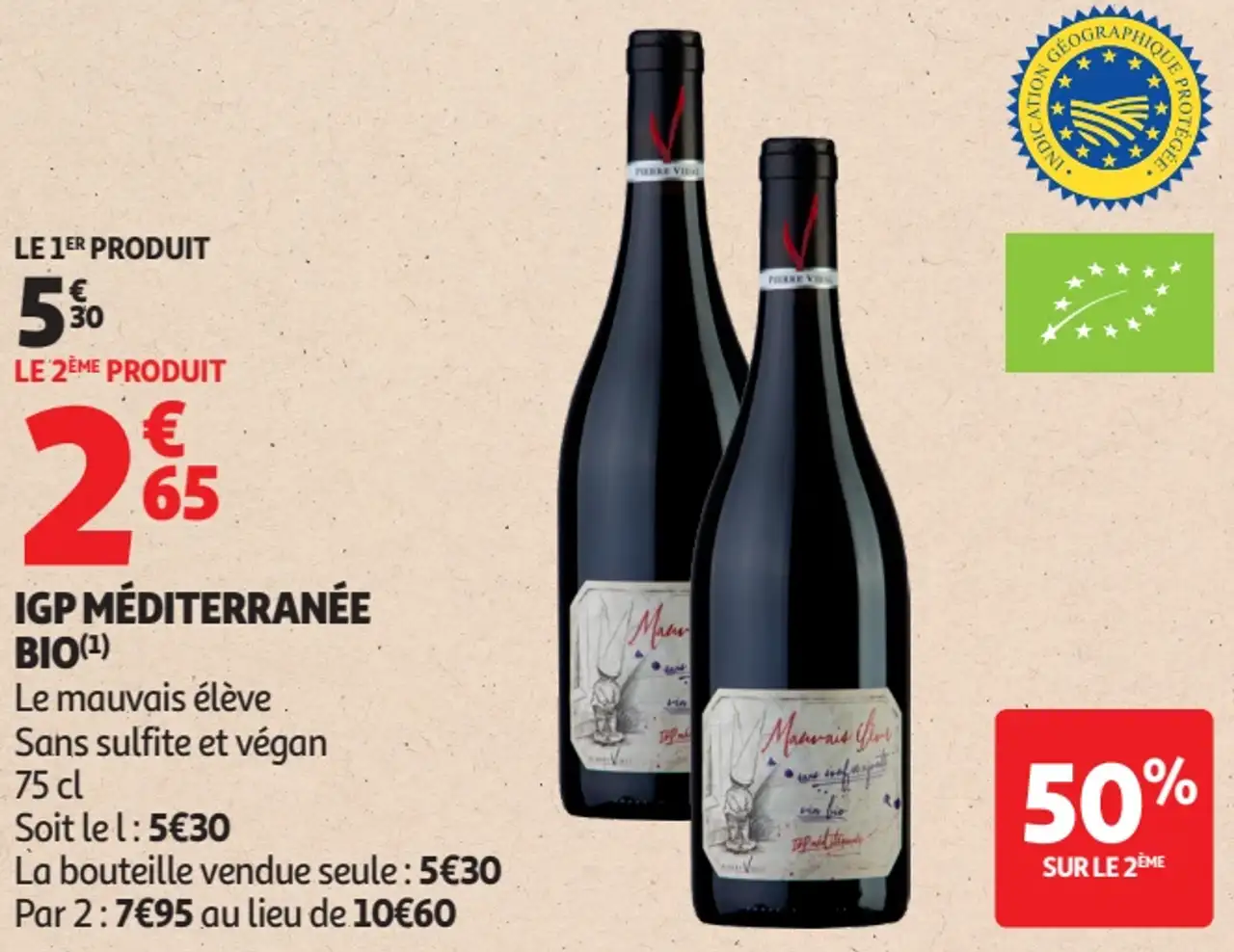 IGP Méditerranée Bio Le mauvais élève