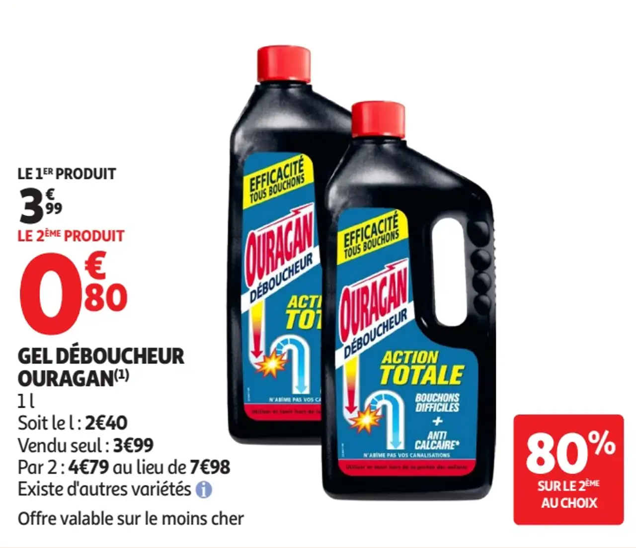 Gel déboucheur Ouragan