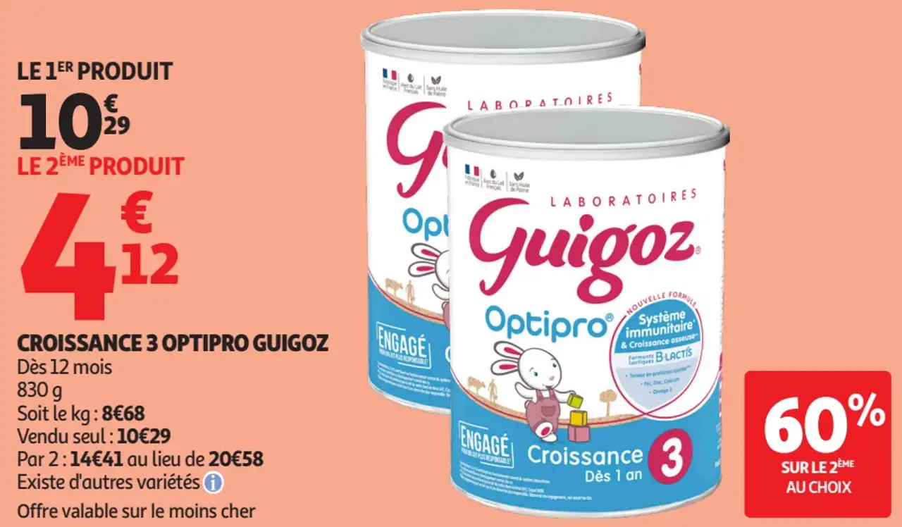 Croissance 3 Optipro Guigoz