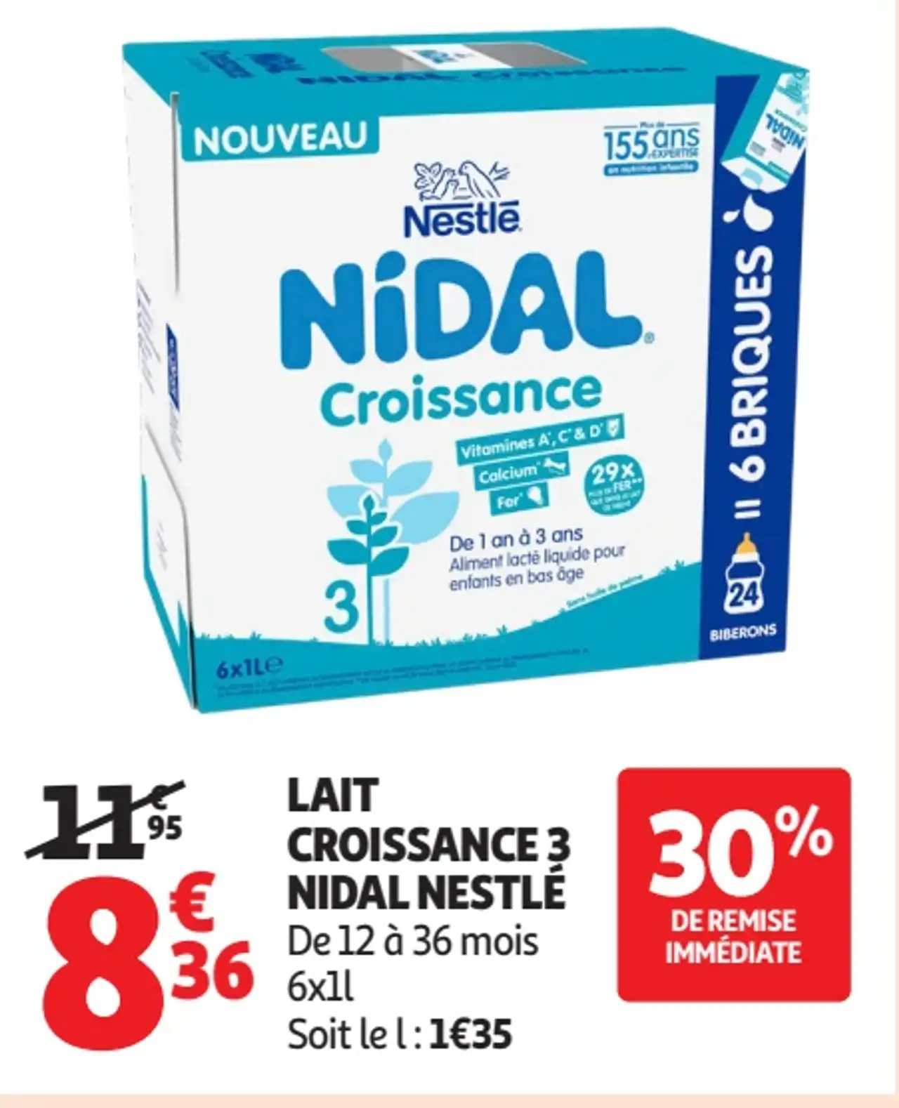 Lait Croissance 3 Nidal Nestlé