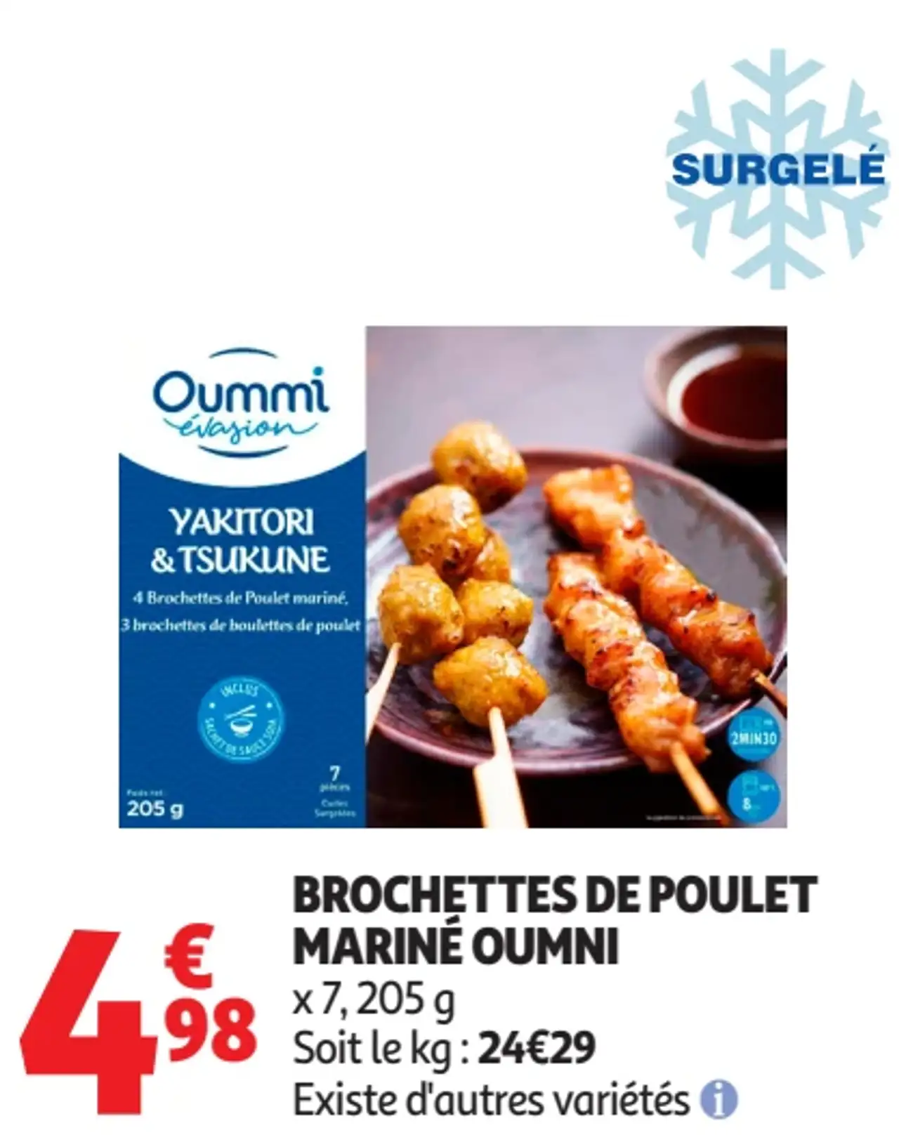 Brochettes de poulet mariné Oumni Yakitori & Tsukune