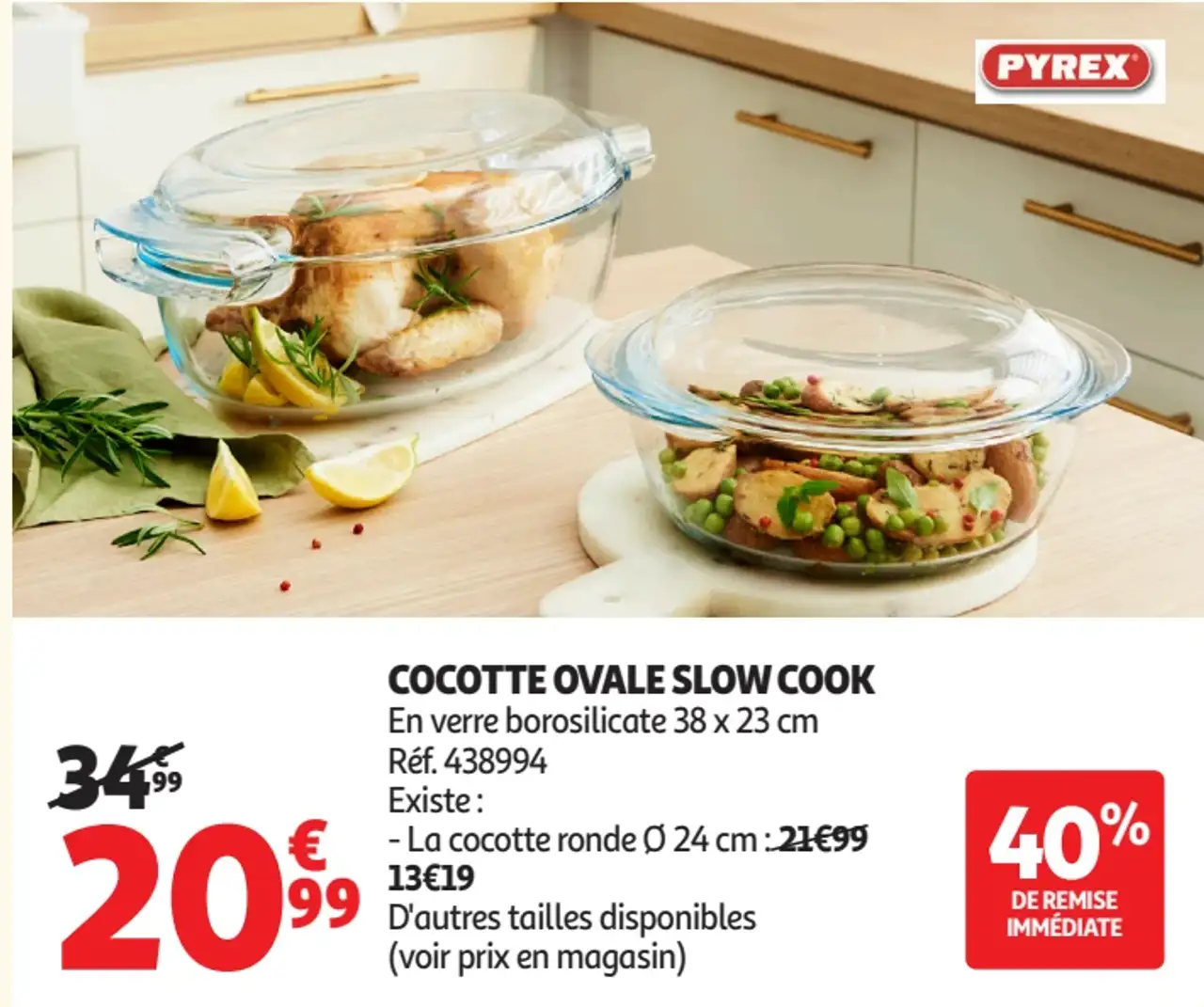 Cocotte ovale slow cook Pyrex