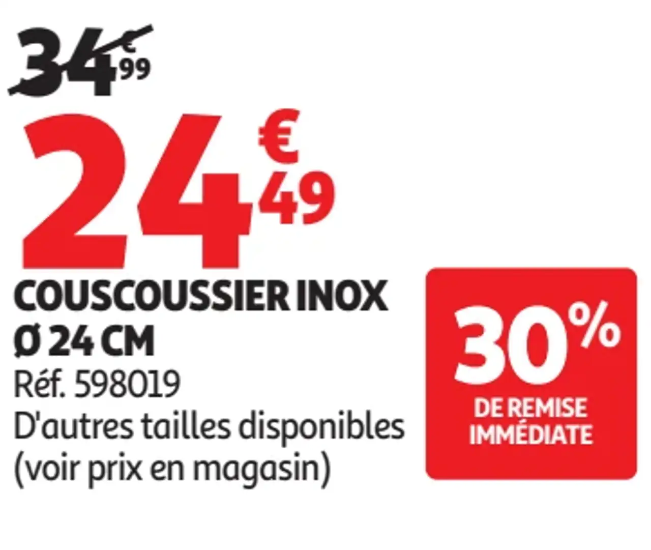 Couscoussier inox Ø 24 cm Napoleon