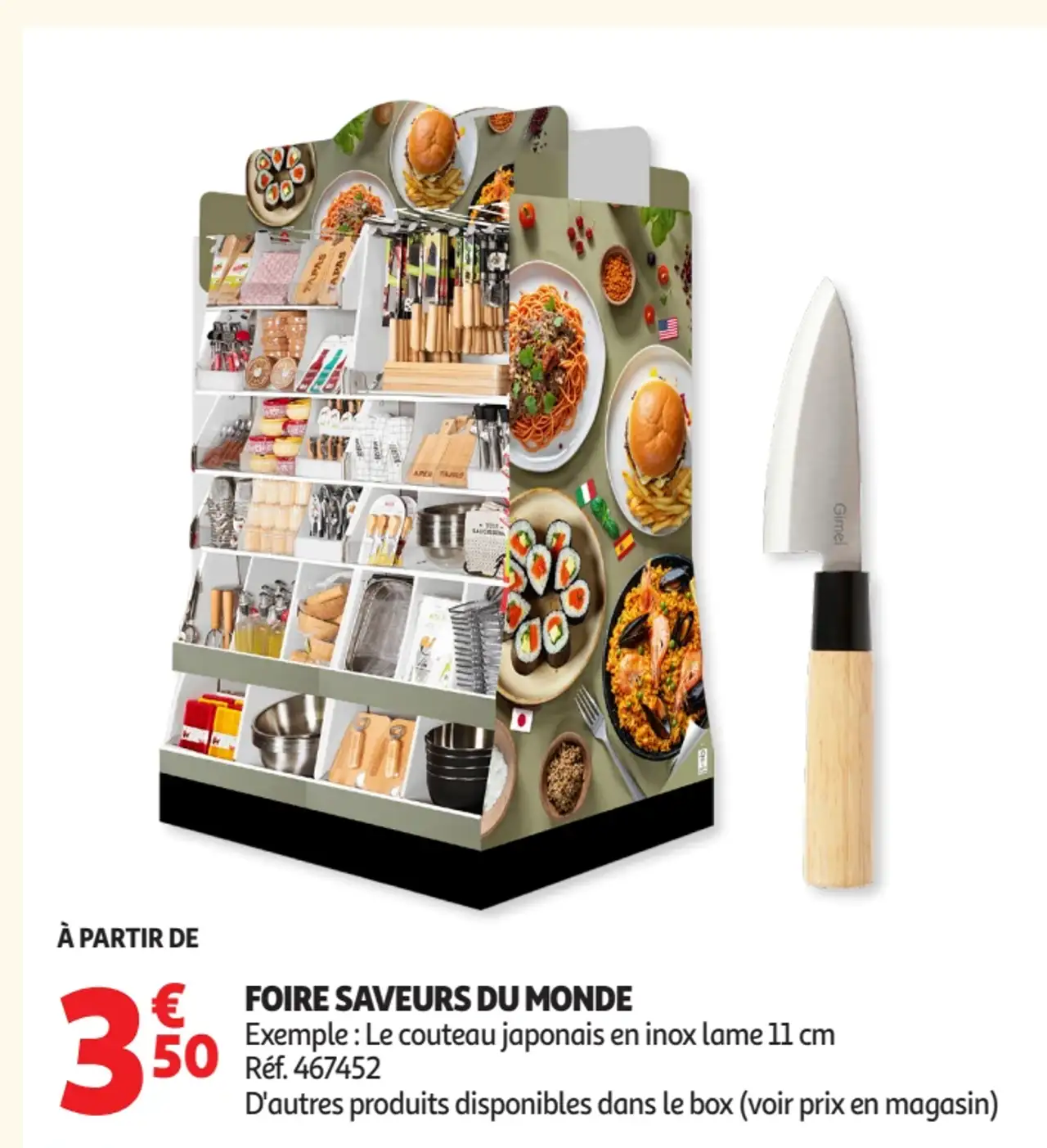 Couteau japonais en inox lame 11 cm Gimel