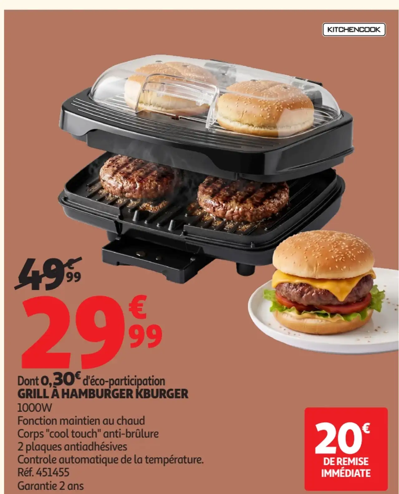 Grill à hamburger KBurger Kitchencook