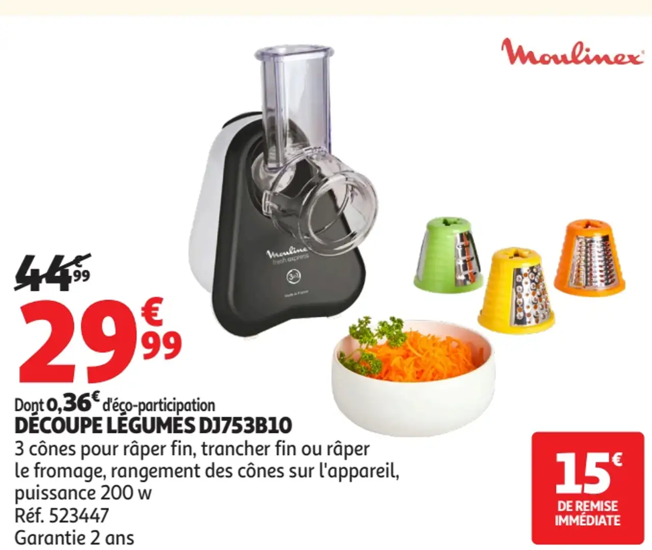 Moulinex Découpe Légumes DJ753B10