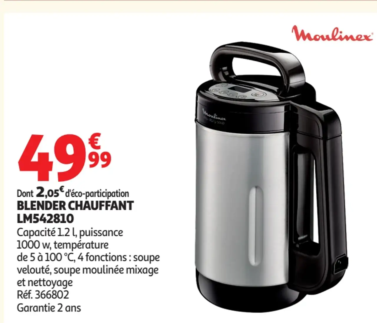 Moulinex Blender Chauffant LM542810