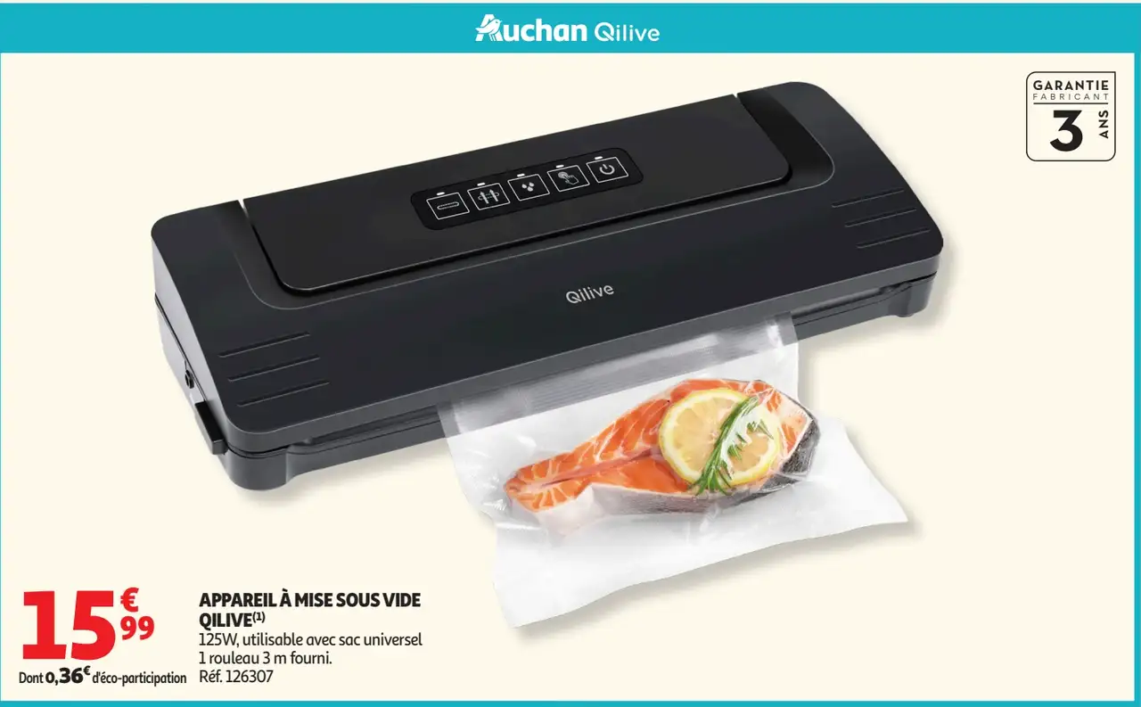 Appareil à mise sous vide Qilive