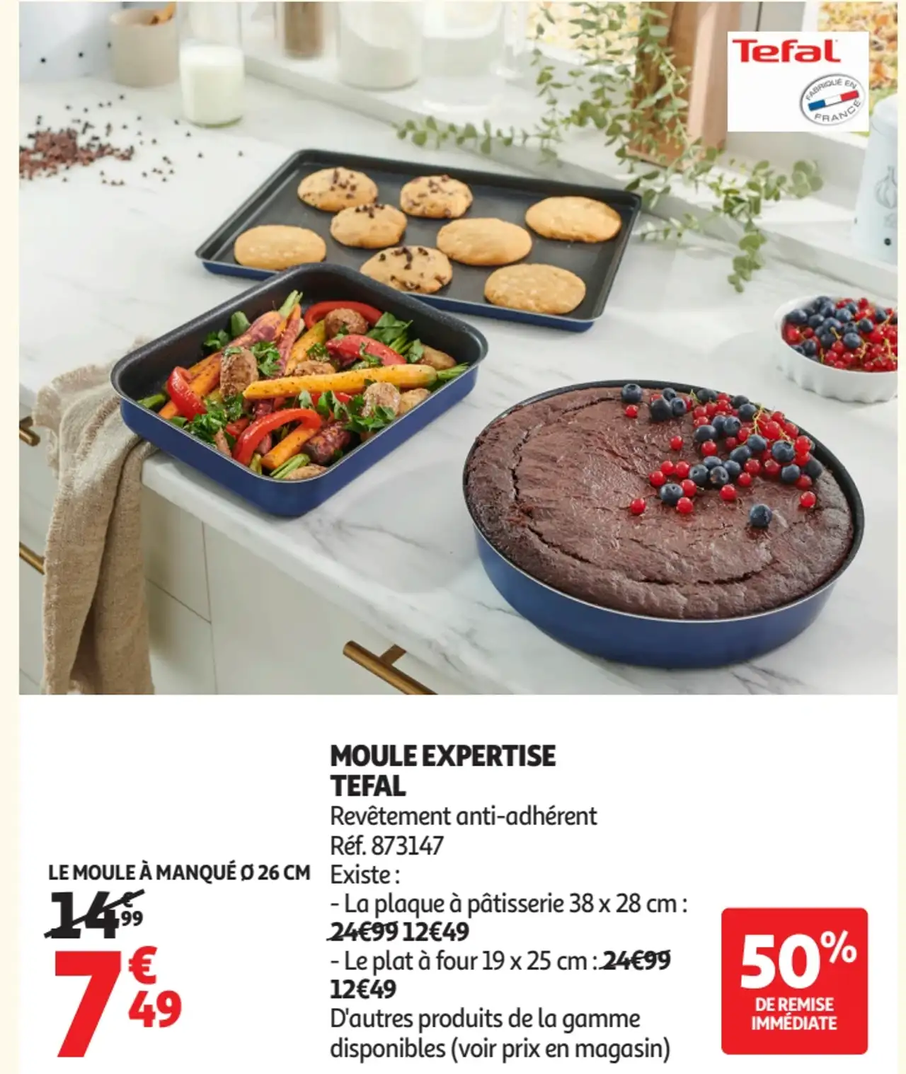 Le moule à manqué Ø 26 cm Tefal Moule Expertise