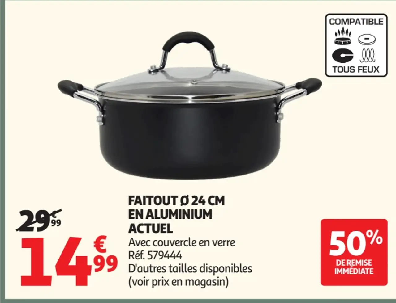 Faitout Ø 24 cm en aluminium Actuel