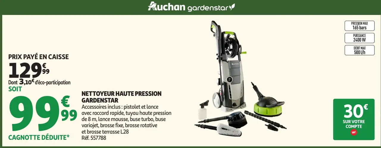 Nettoyeur haute pression Gardenstar