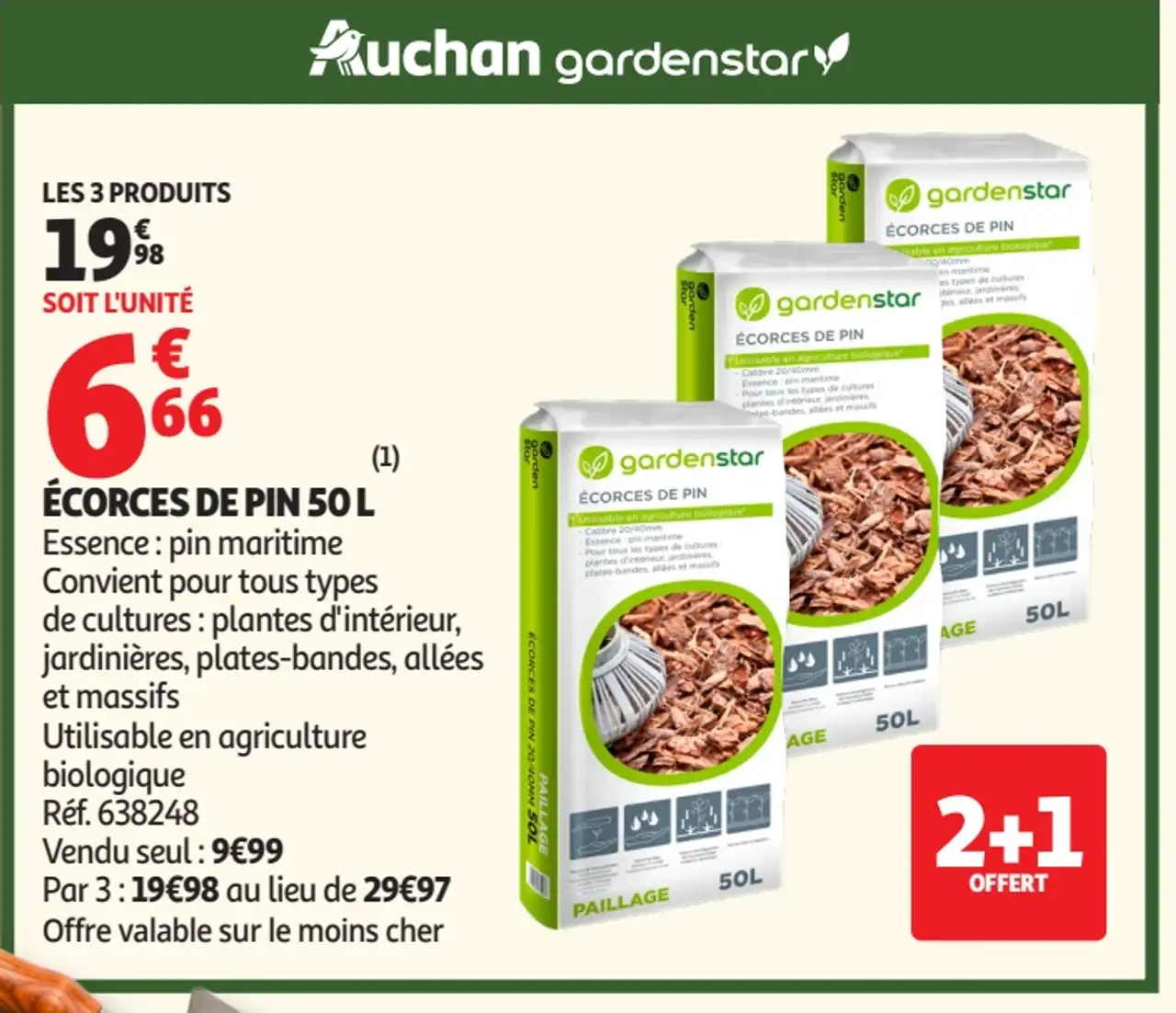 Écorces de pin 50 L Gardenstar