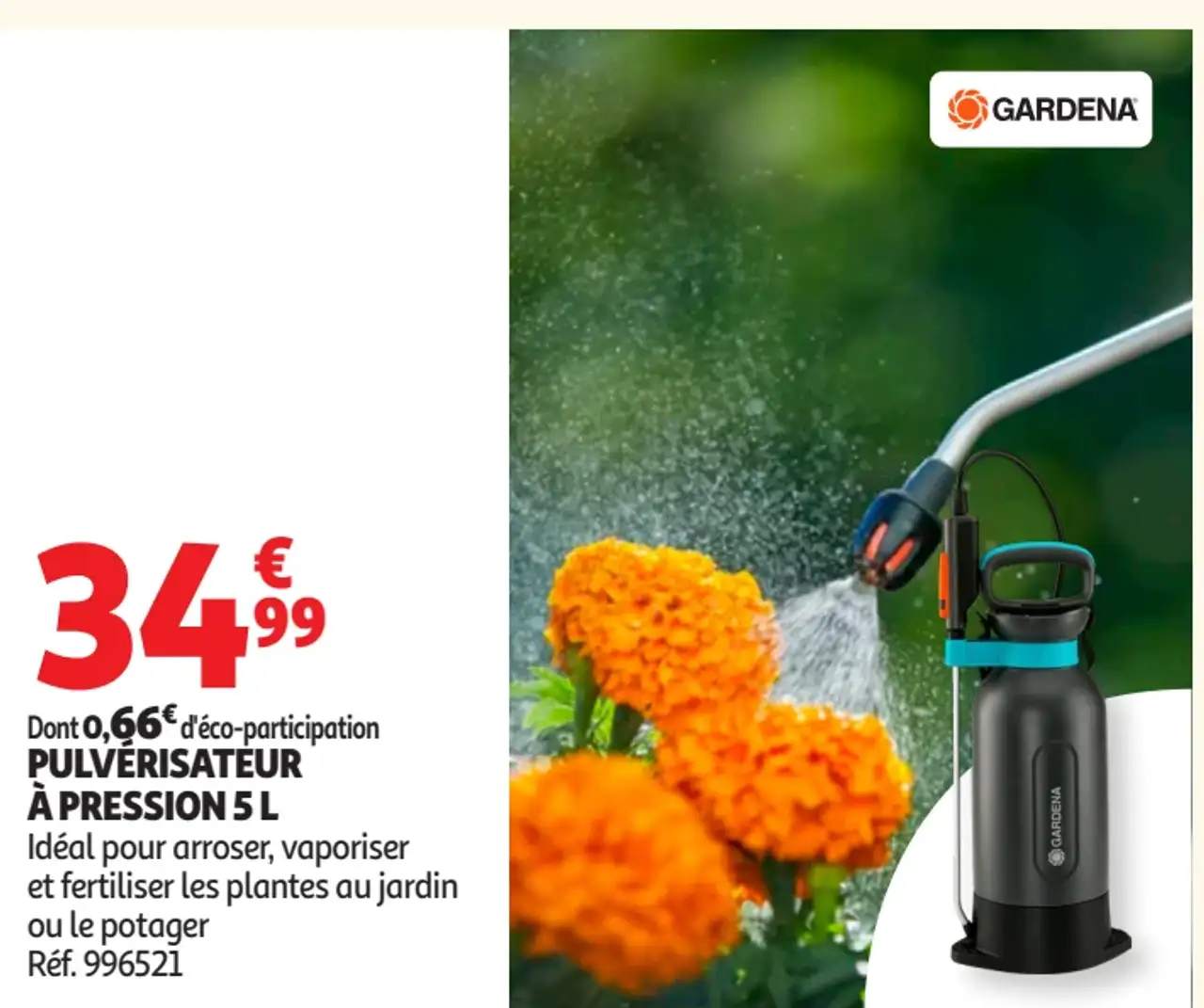 Pulvérisateur à pression 5 L Gardena