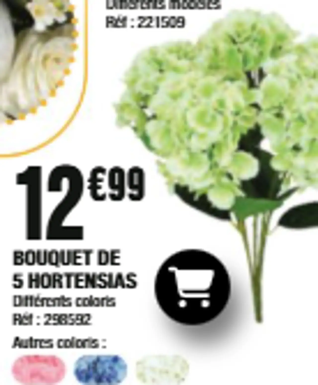BOUQUET DE 5 HORTENSIAS