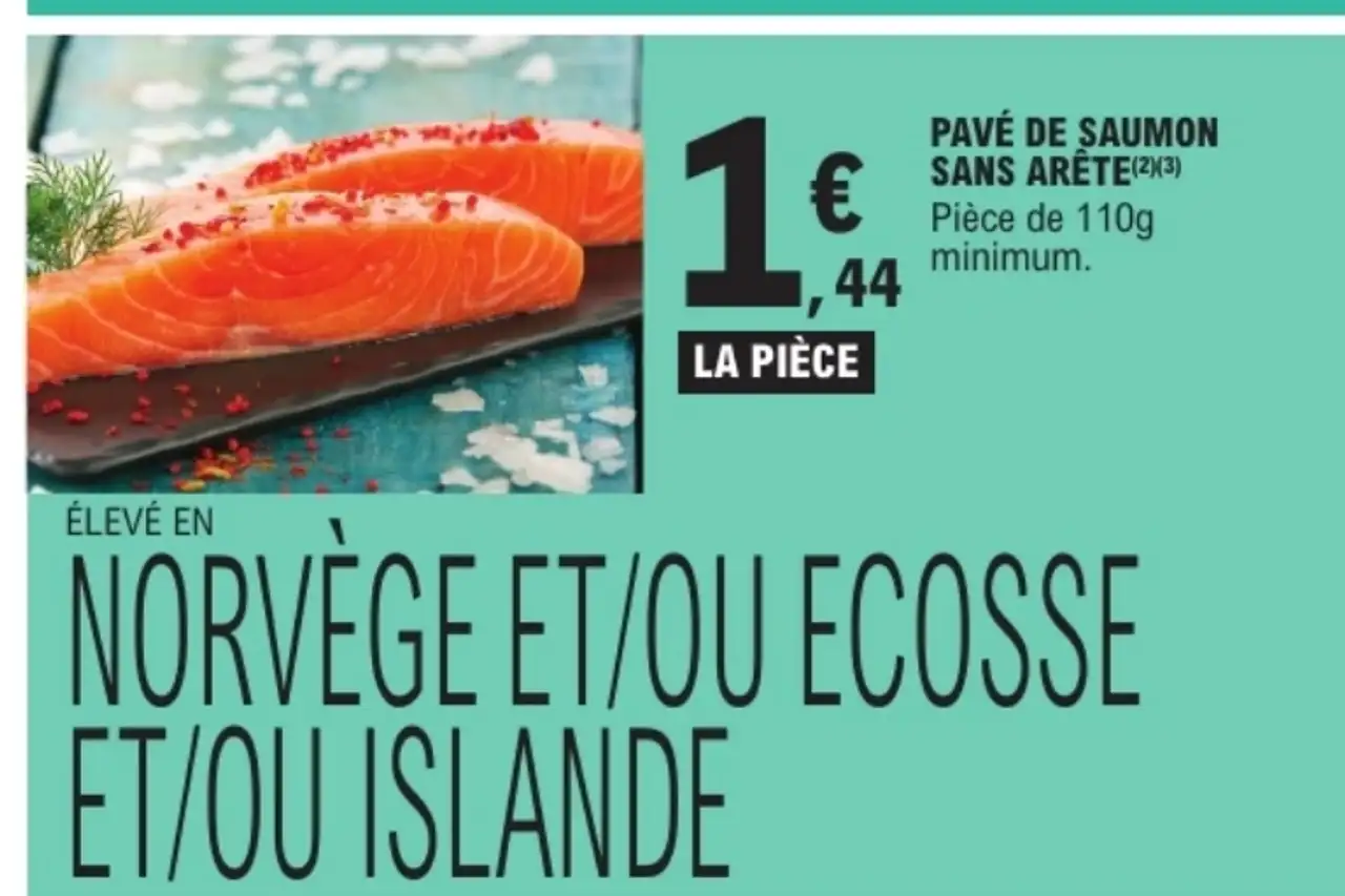Pavé de saumon sans arête