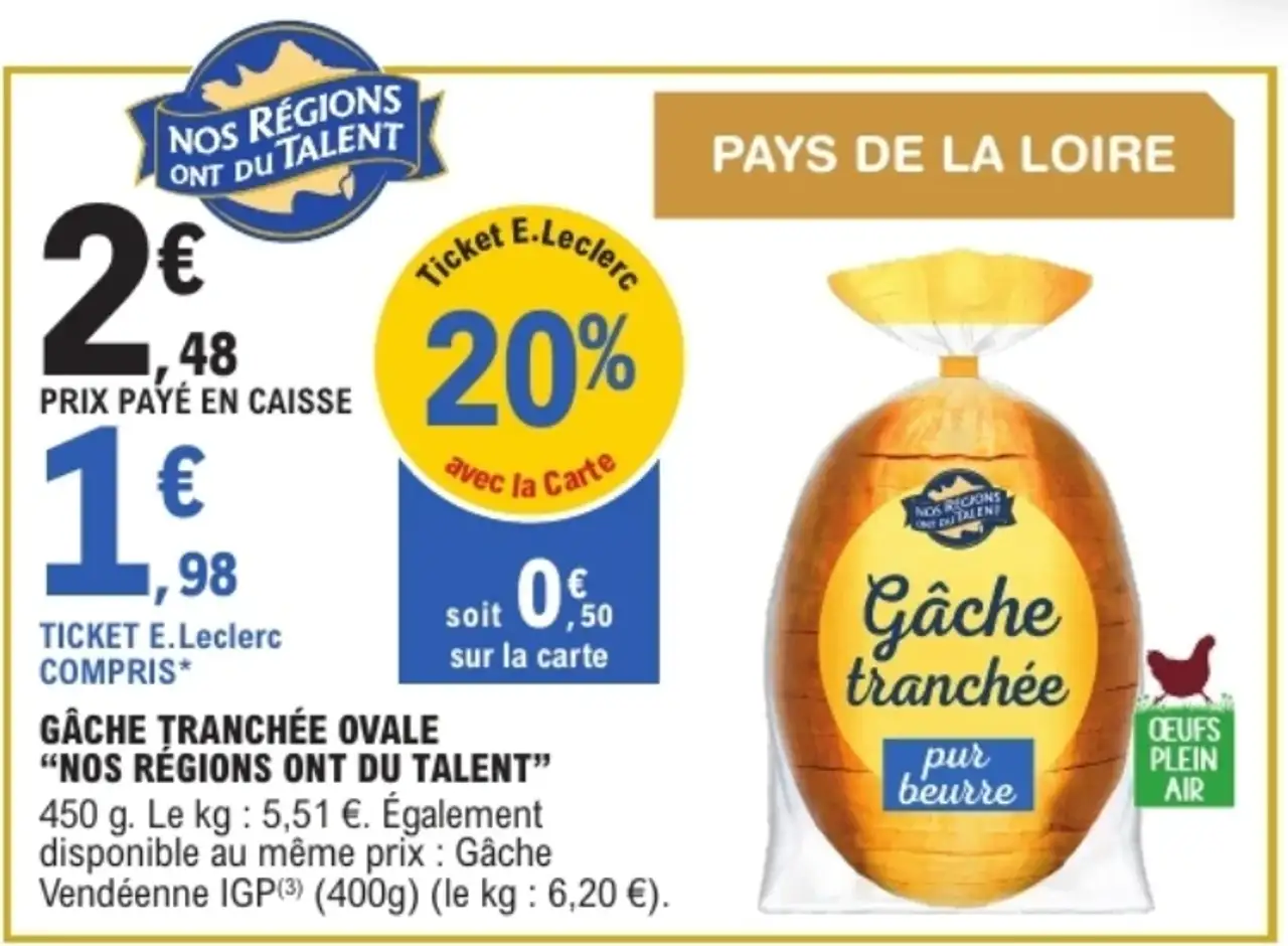 Gâche tranchée ovale Nos Régions ont du Talent