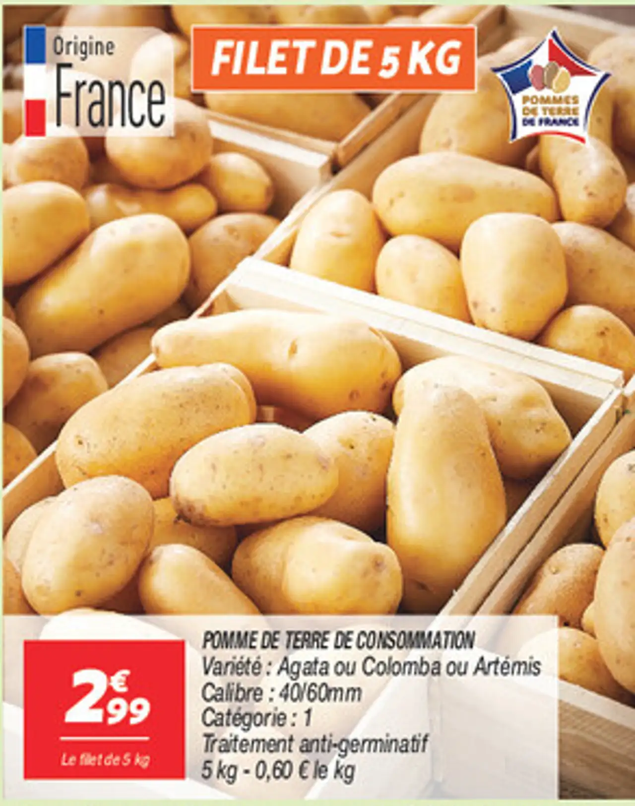 Pomme de terre de consommation
