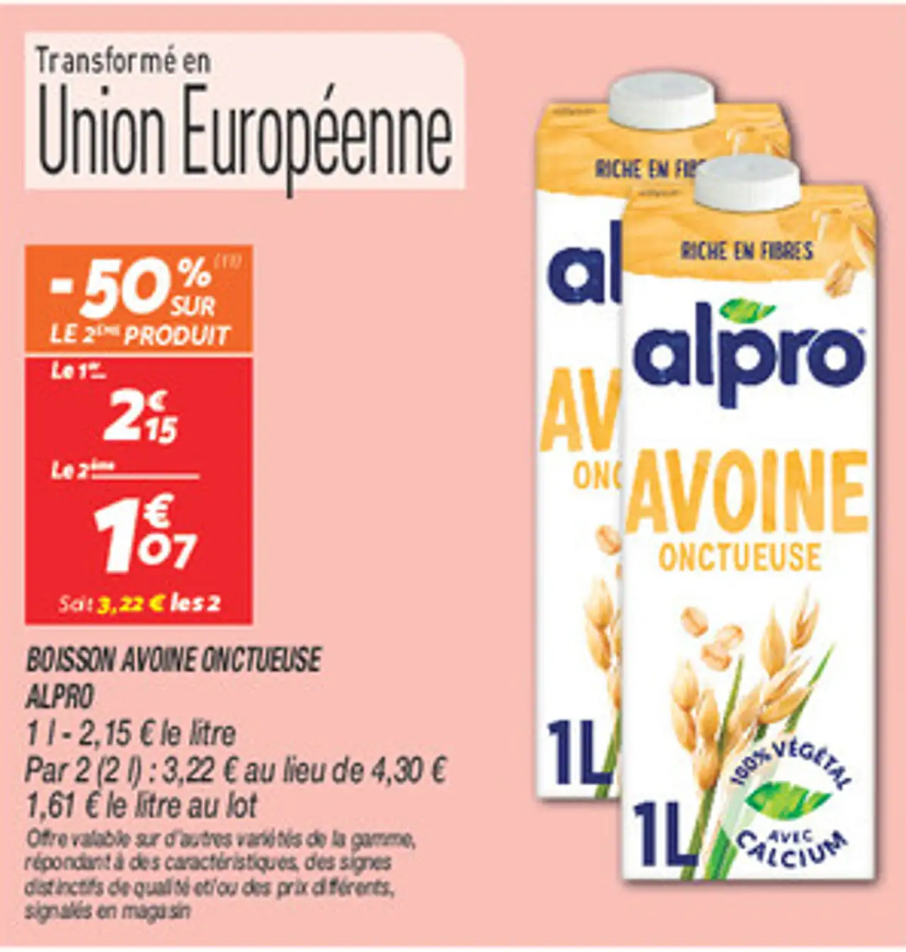 Boisson avoine onctueuse