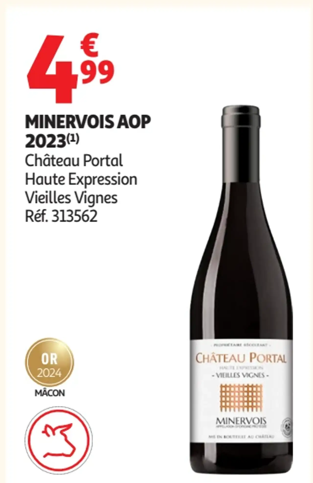 Château Portal Haute Expression Vieilles Vignes Minervois AOP 2023
