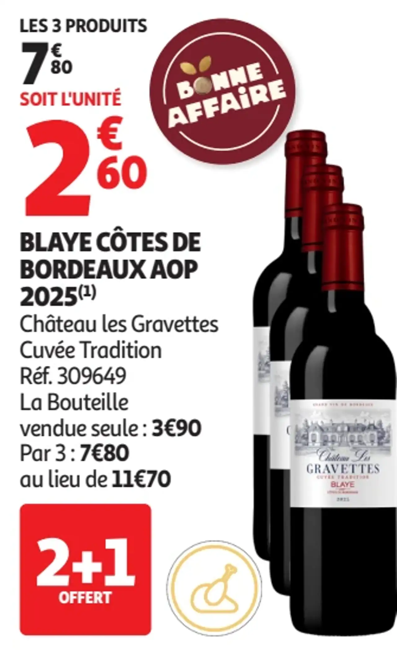 BLAYE CÔTES DE BORDEAUX AOP 2025 Château les Gravettes