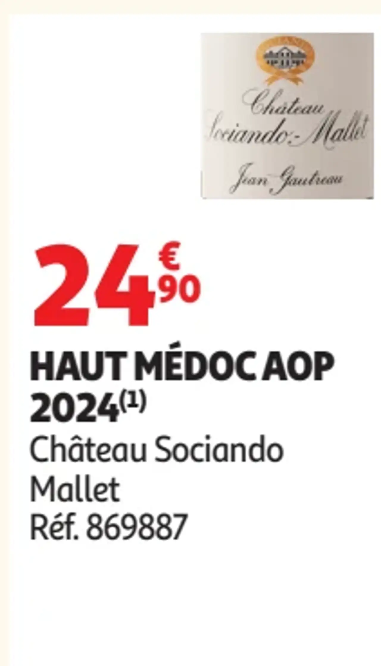HAUT MÉDOC AOP 2024 Château Sociando Mallet