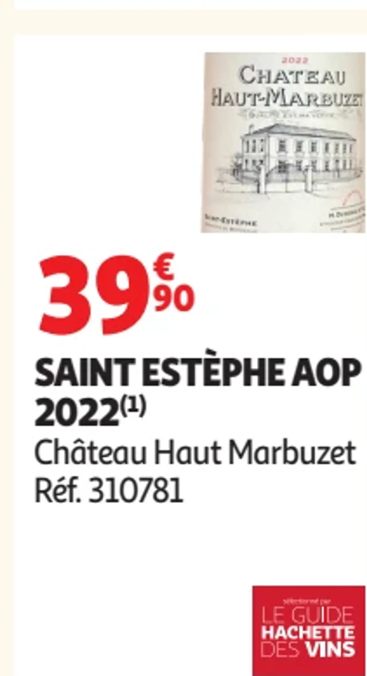 SAINT ESTÈPHE AOP 2022 Château Haut Marbuzet