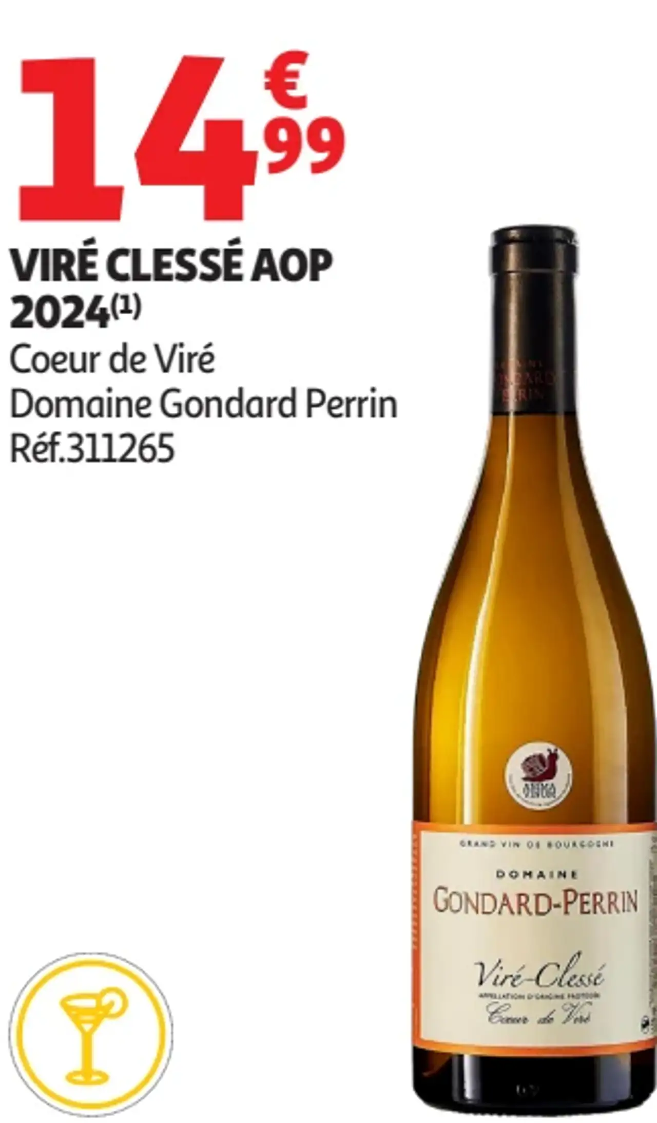 Viré Clessé AOP 2024 Domaine Gondard Perrin Coeur de Viré