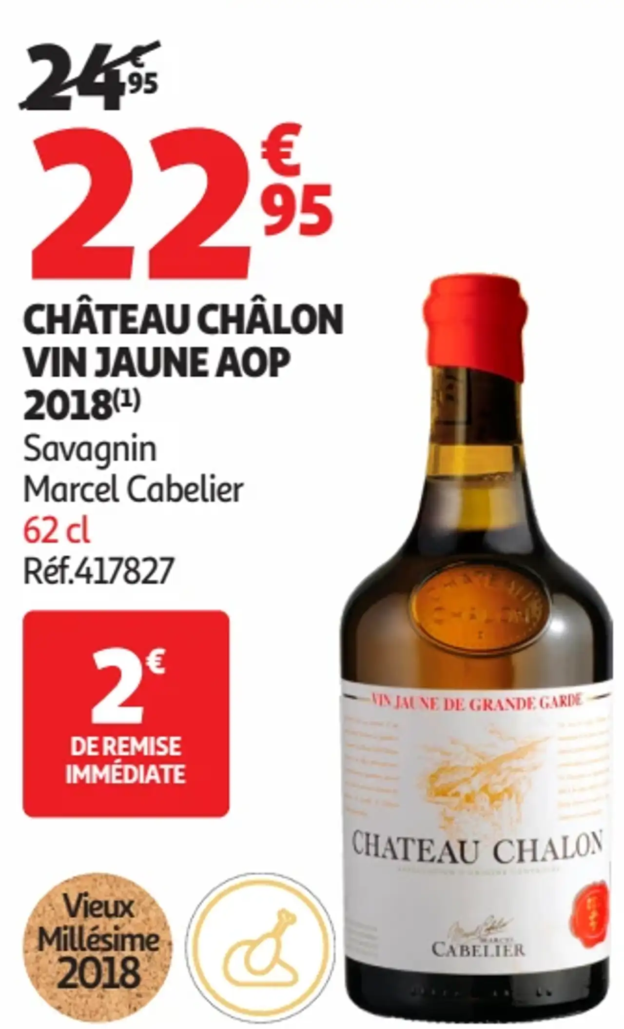 CHÂTEAU CHÂLON VIN JAUNE AOP 2018 Savagnin Marcel Cabelier