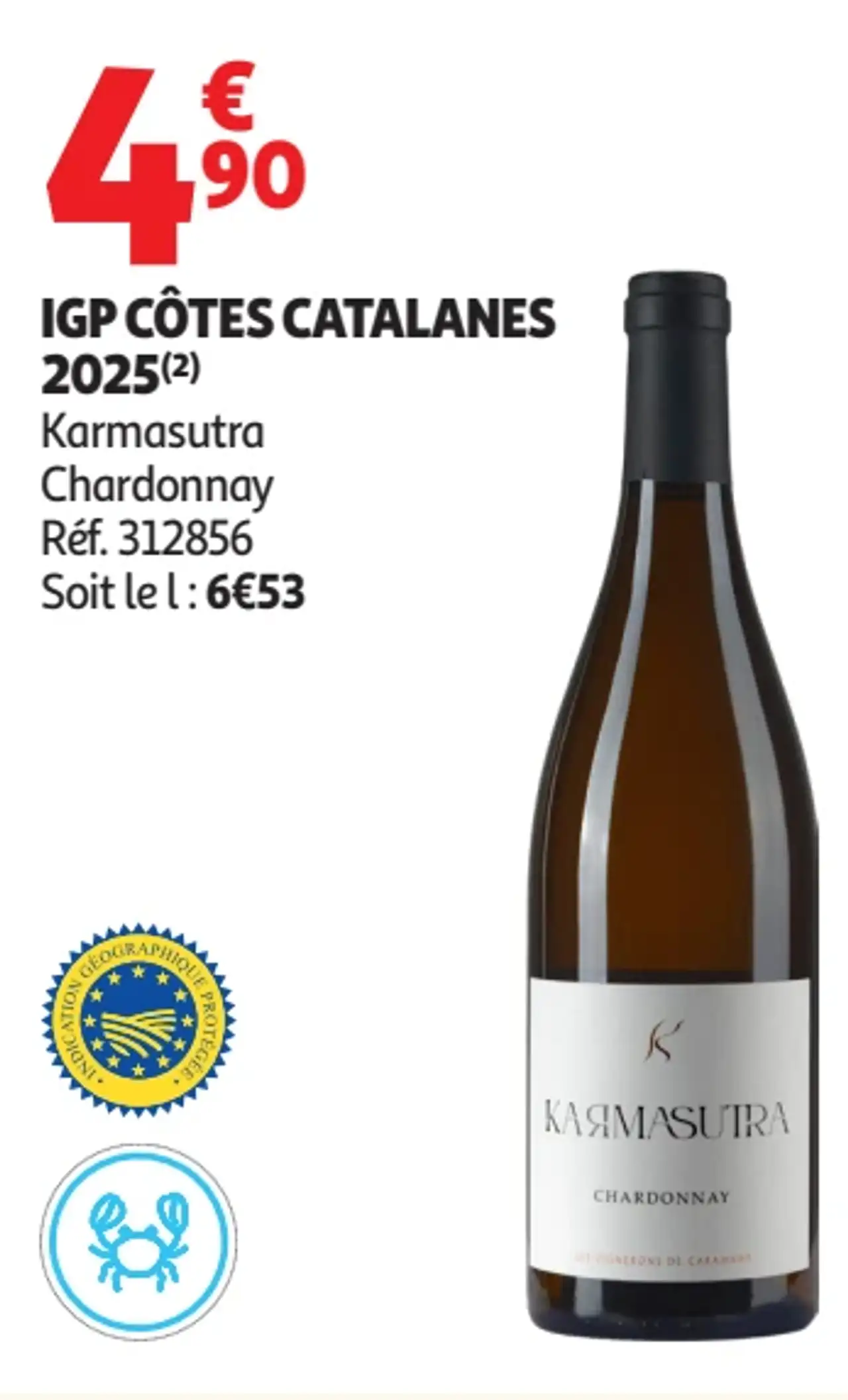 IGP CÔTES CATALANES 2025 Karmasutra Chardonnay