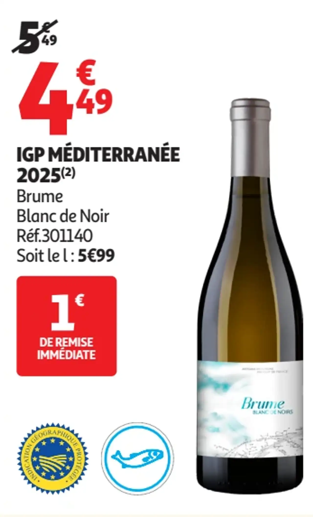 IGP MÉDITERRANÉE 2025 Brume Blanc de Noir