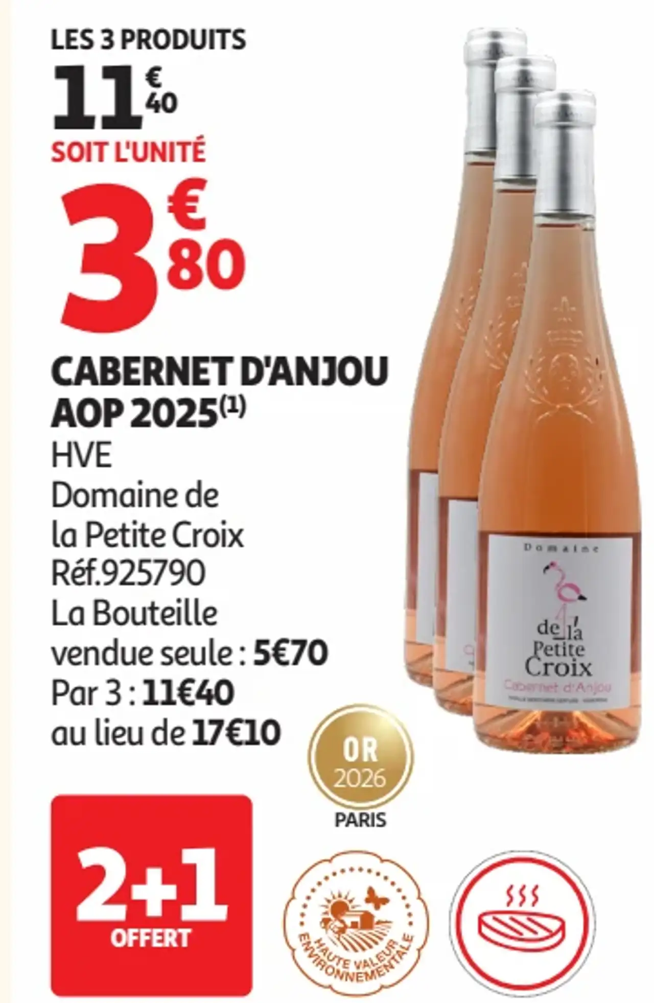 Cabernet d'Anjou AOP 2025 Domaine de la Petite Croix